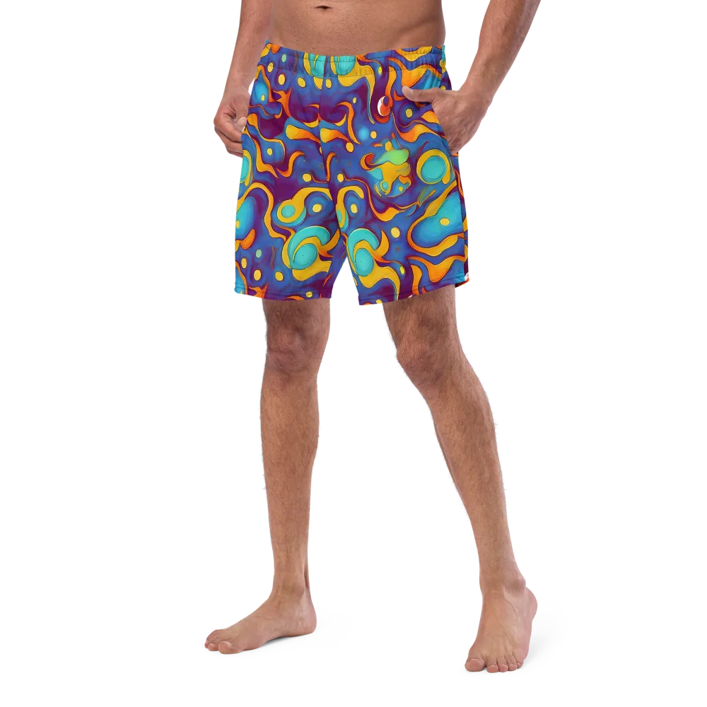 Pelton Swirl on Swim Trunks — Left Front