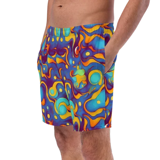 Pelton Swirl on a Swim Trunks