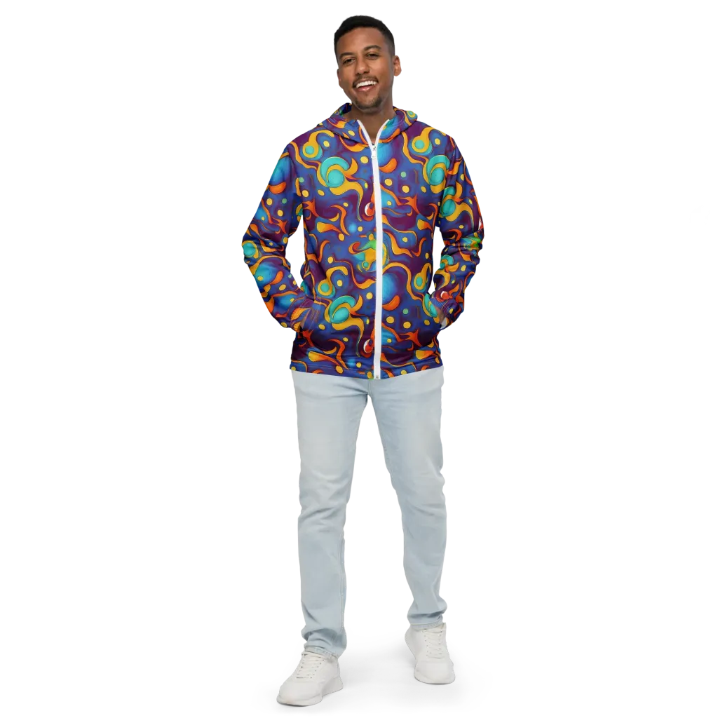 Pelton Swirl on Men's Windbreaker — Front