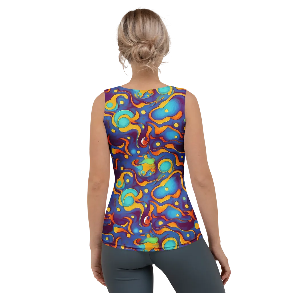 Pelton Swirl on Women's Tank Top — Back