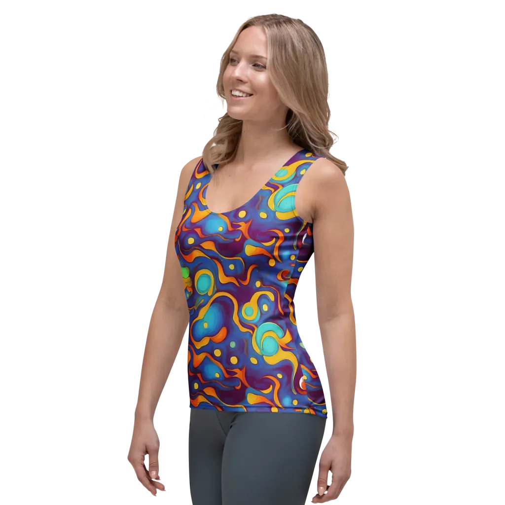 Pelton Swirl on Women's Tank Top — Left Front