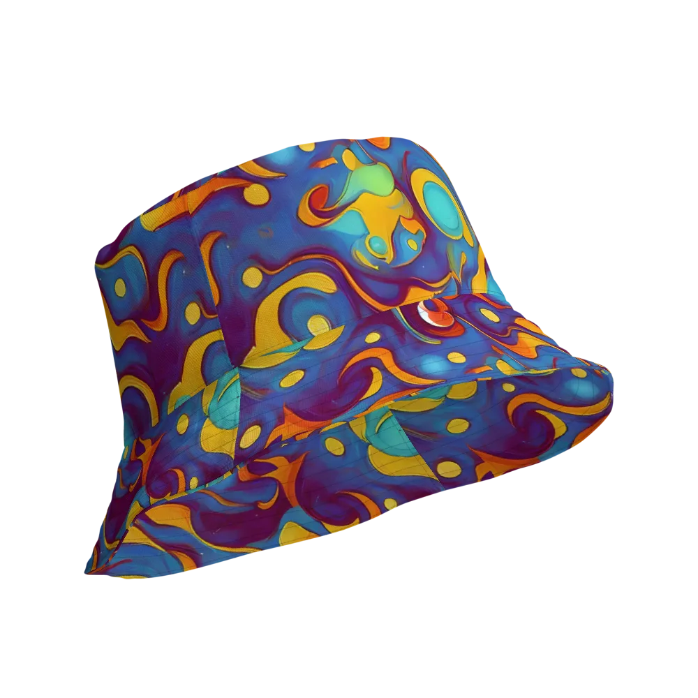 Pelton Swirl on Reversible Bucket Hat — Product details Outside