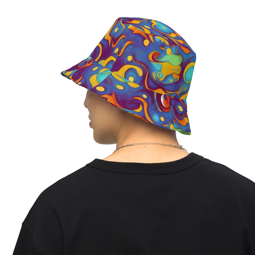 Pelton Swirl on Reversible Bucket Hat — Back Inside