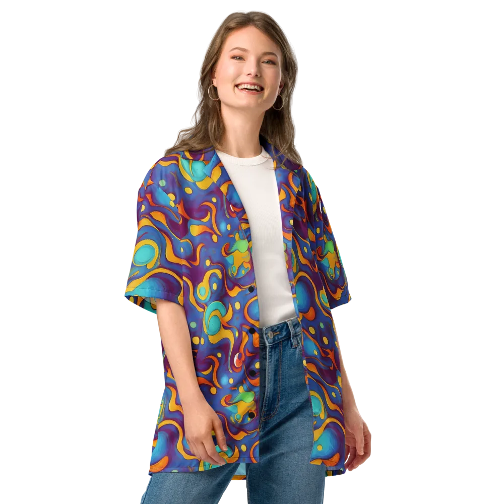 Pelton Swirl on Button Shirt — Front