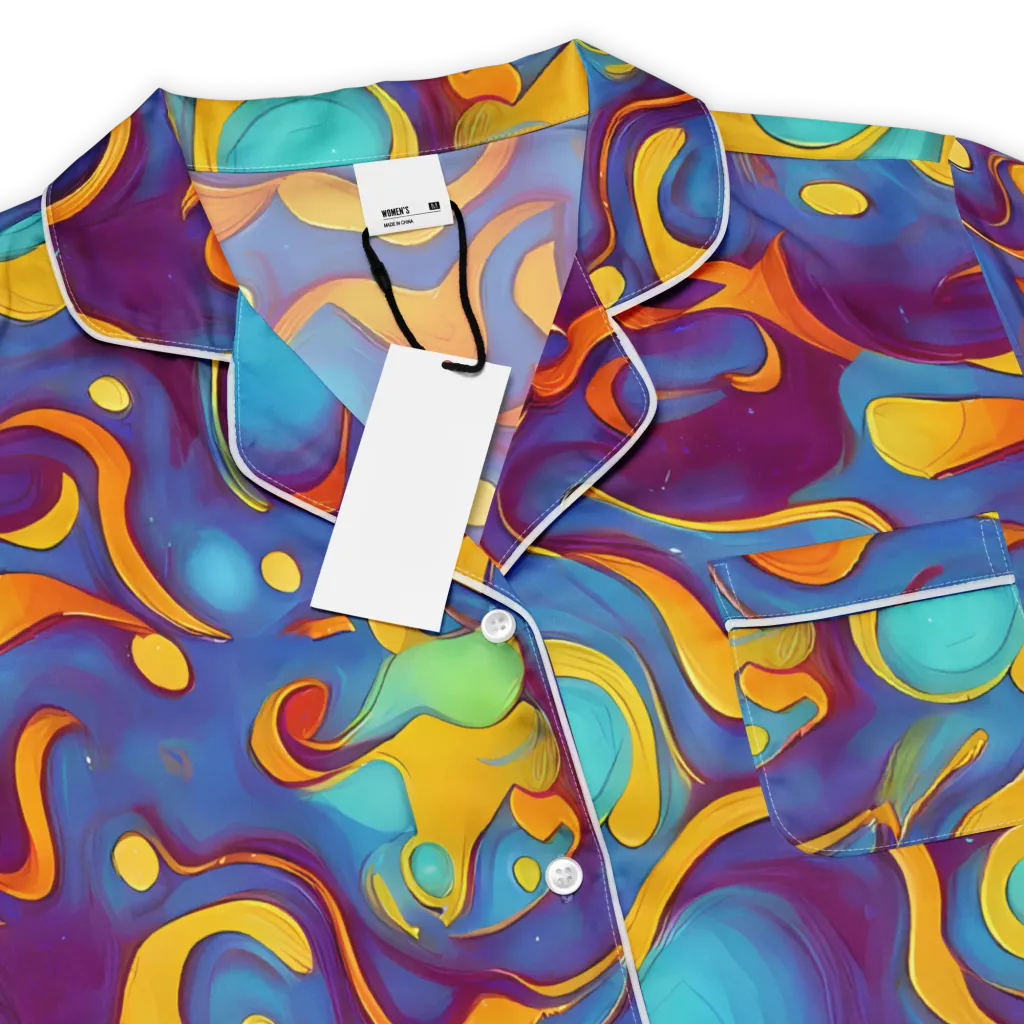 Pelton Swirl on Women's Short Sleeve Pajama Top — Product details