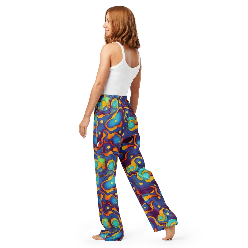 Pelton Swirl on Women's Pajama Pants — Back
