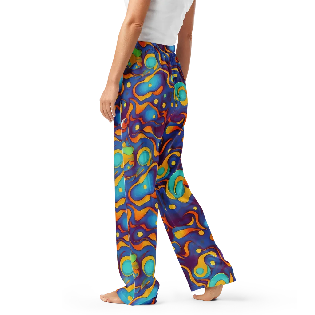 Pelton Swirl on Women's Pajama Pants — Left