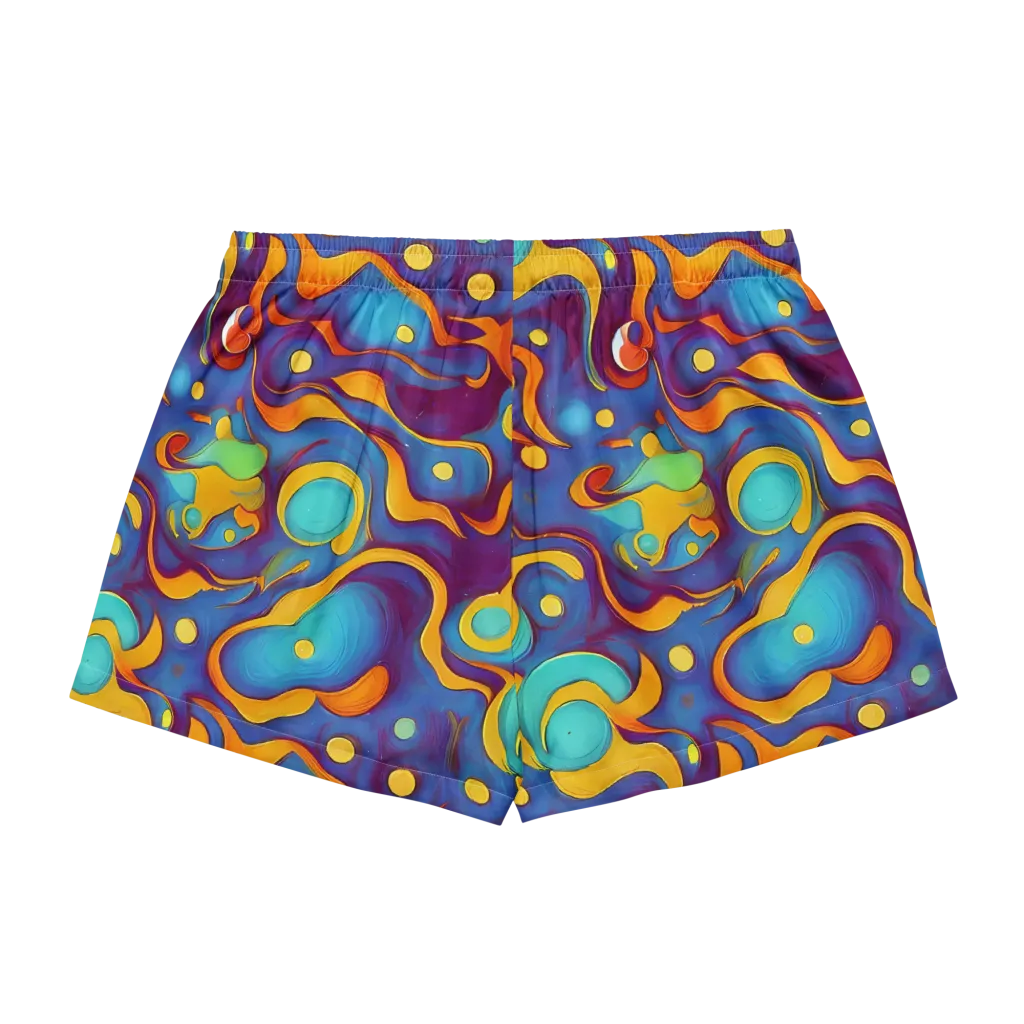 Pelton Swirl on Women's Pajama Shorts — Back