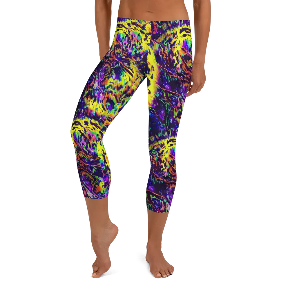 Colorstorm Noir on Capri Leggings — Front