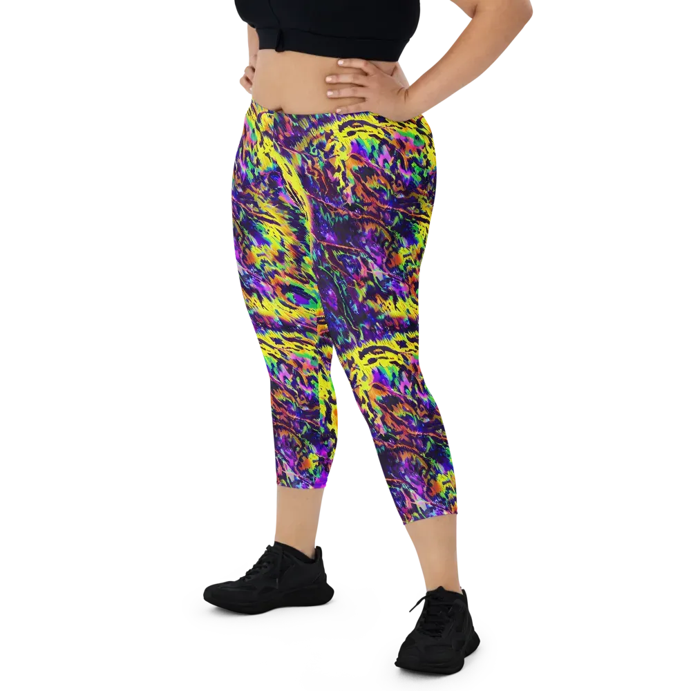 Colorstorm Noir on Capri Leggings — Front