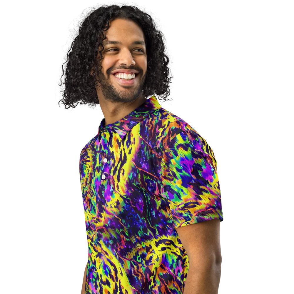 Colorstorm Noir on Men's Slim Fit Polo Shirt — Left Front