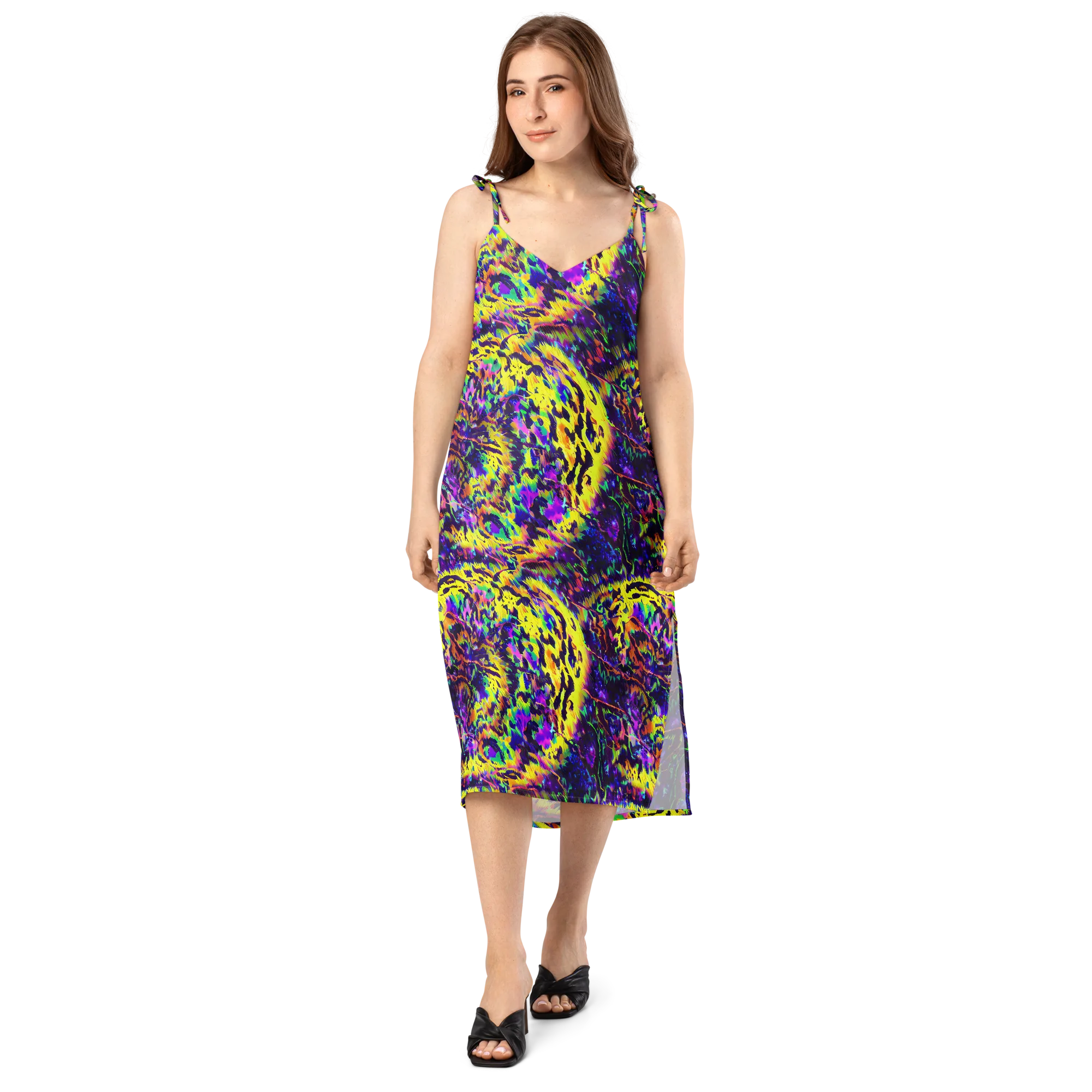 Colorstorm Noir on Slip Dress — Front