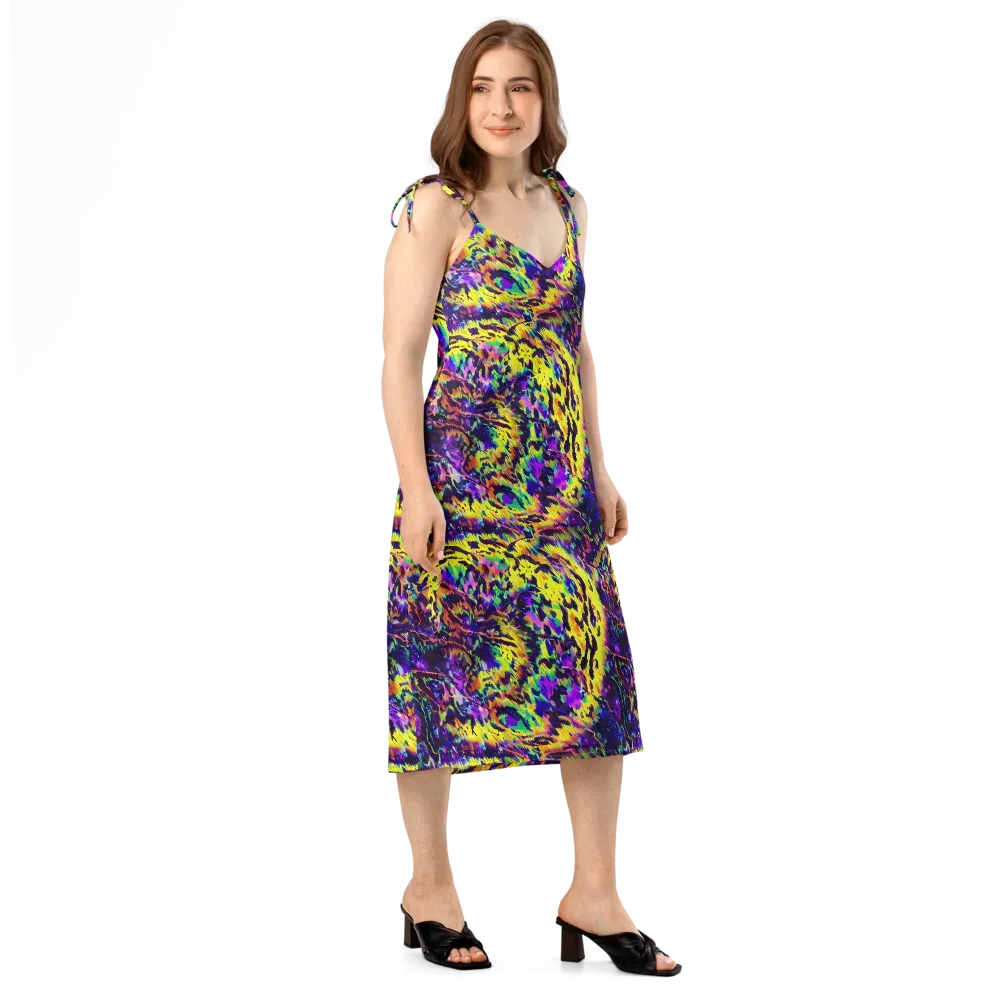 Colorstorm Noir on Slip Dress — Right Front