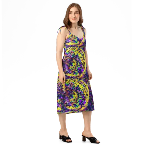 Colorstorm Noir on a Slip Dress