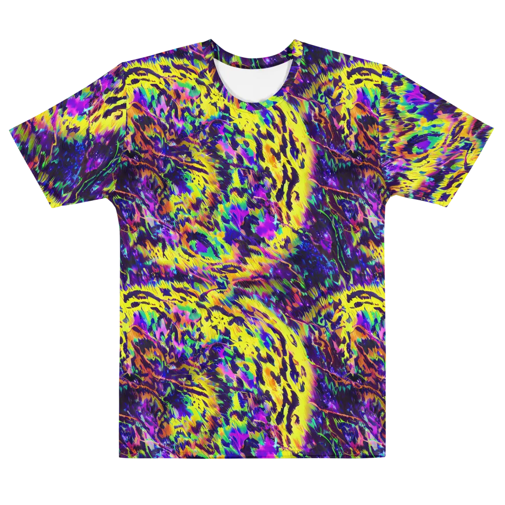 Colorstorm Noir on Men's Cotton Crew Neck T-Shirt — Front