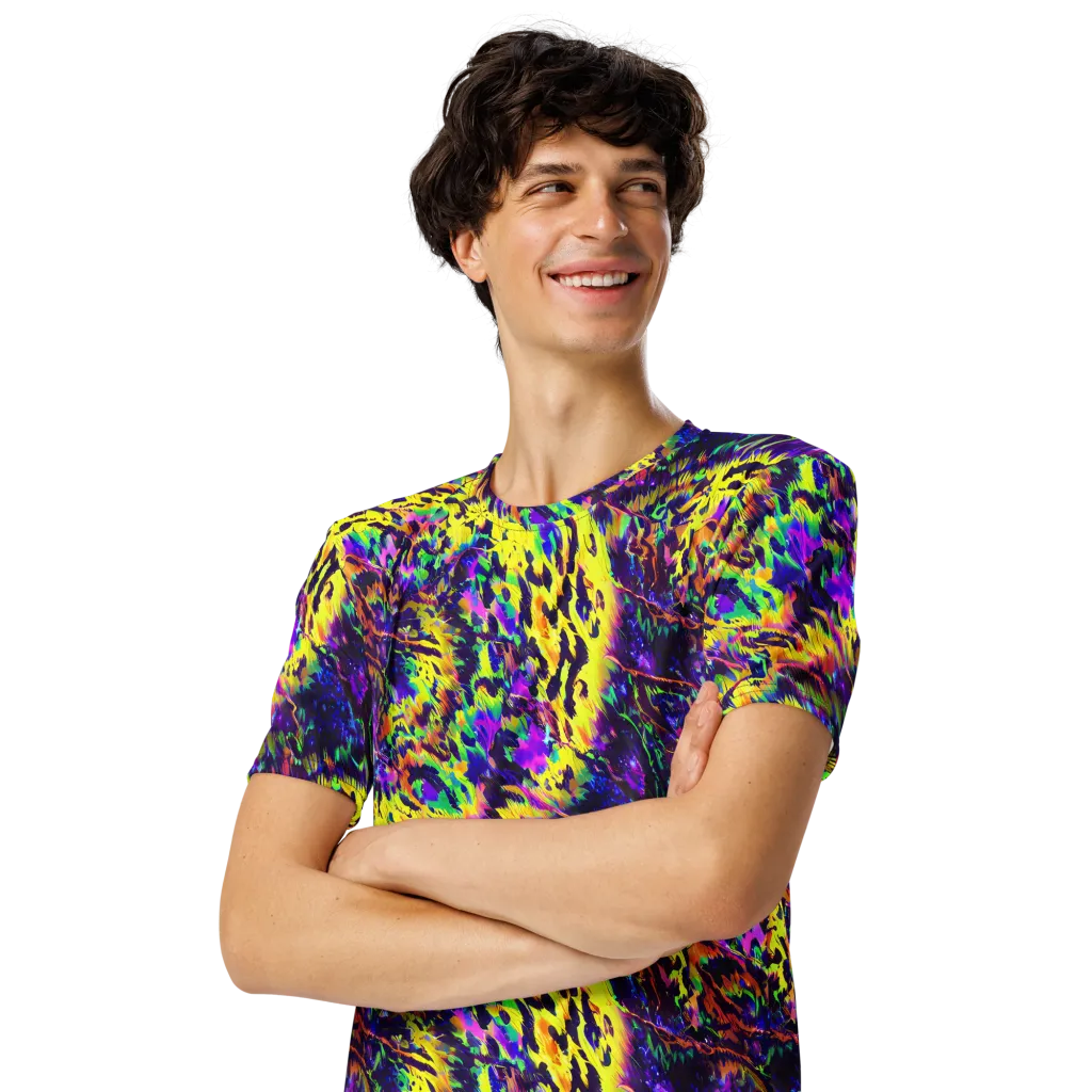 Colorstorm Noir on Men's Crew Neck T-Shirt — Left Front