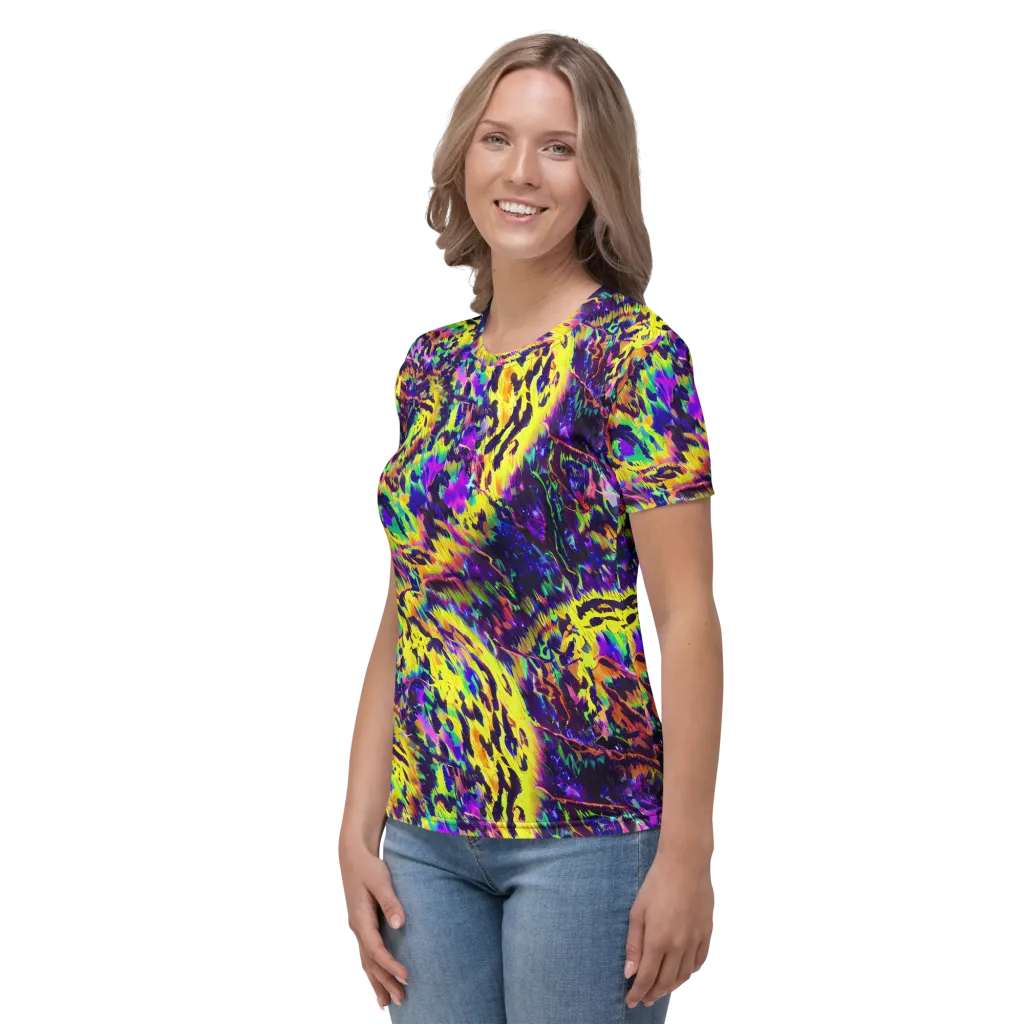 Colorstorm Noir on Women's Crew Neck T-Shirt — Left