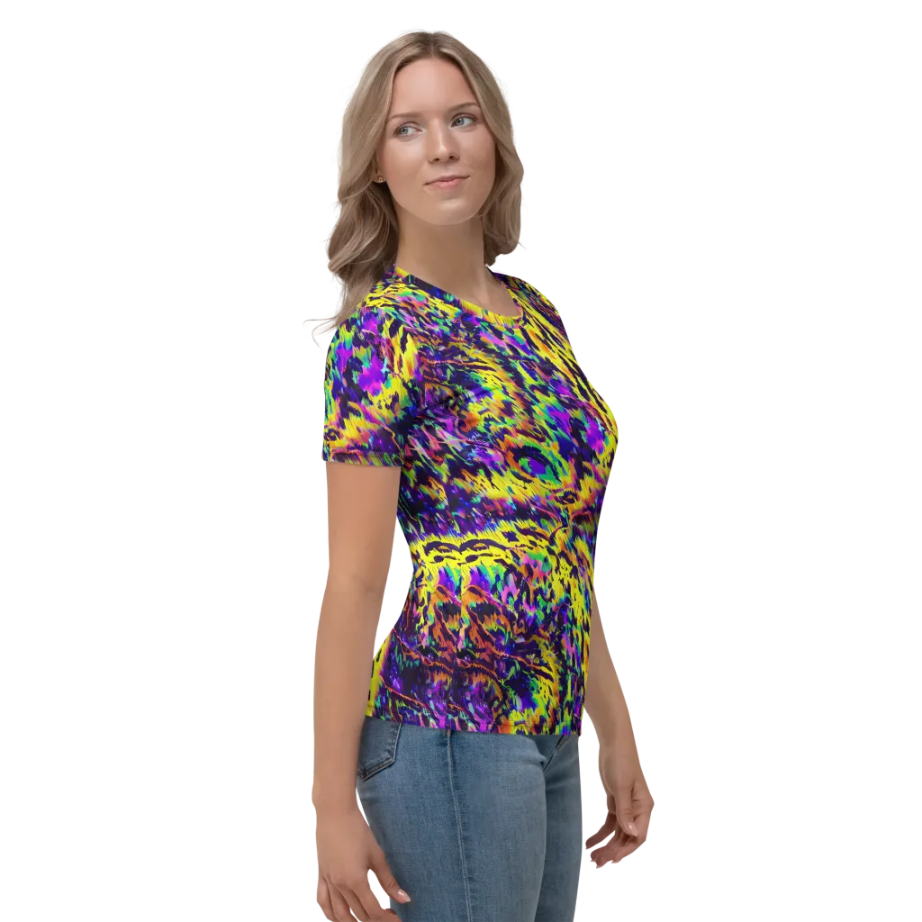 Colorstorm Noir on Women's Crew Neck T-Shirt — Right