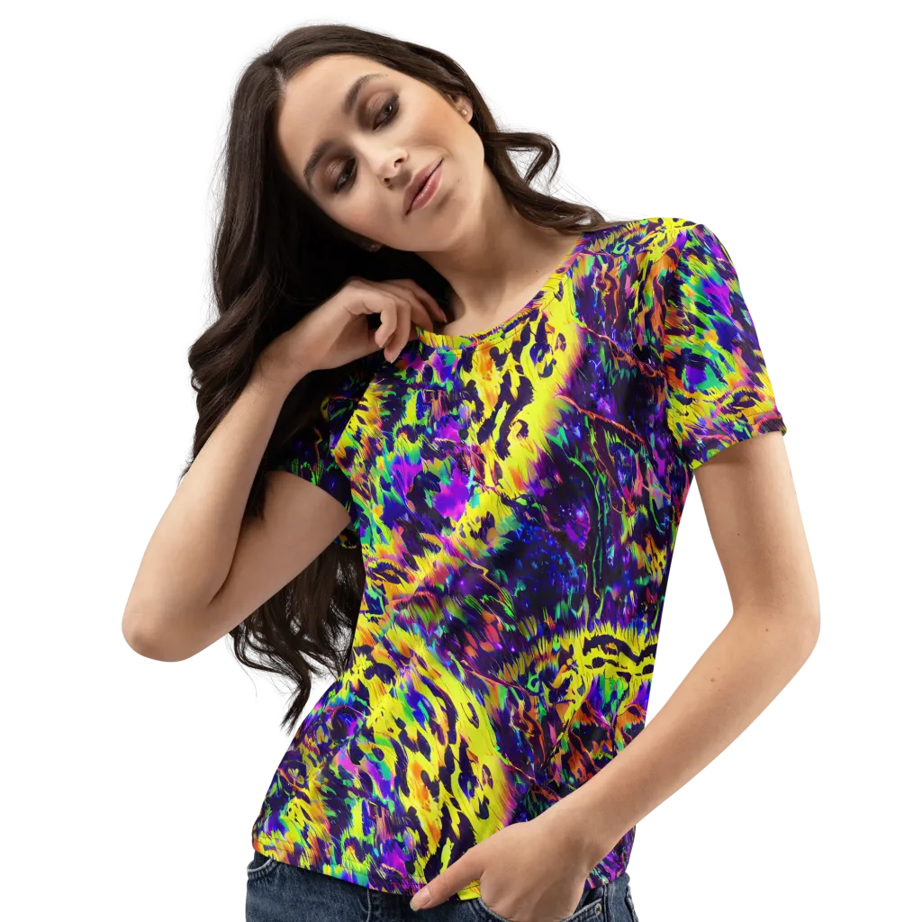 Colorstorm Noir on Women's Crew Neck T-Shirt — Left Front