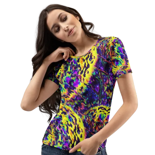 Colorstorm Noir on a Women's Crew Neck T-Shirt