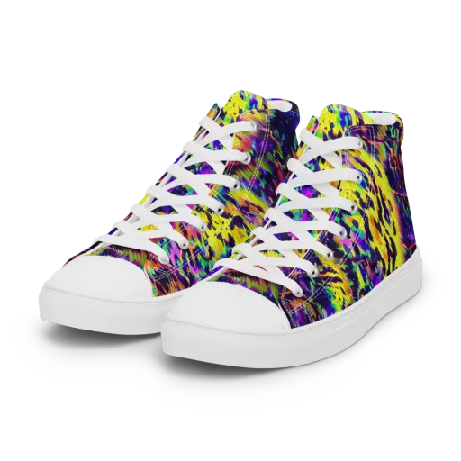 Colorstorm Noir on a Women's High Top Canvas Shoes