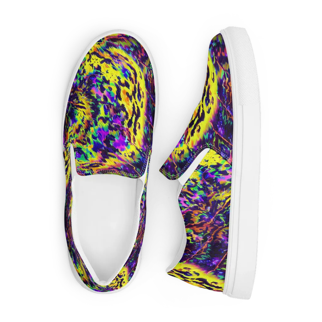 Colorstorm Noir on Men's Slip-On Canvas Shoes — Front