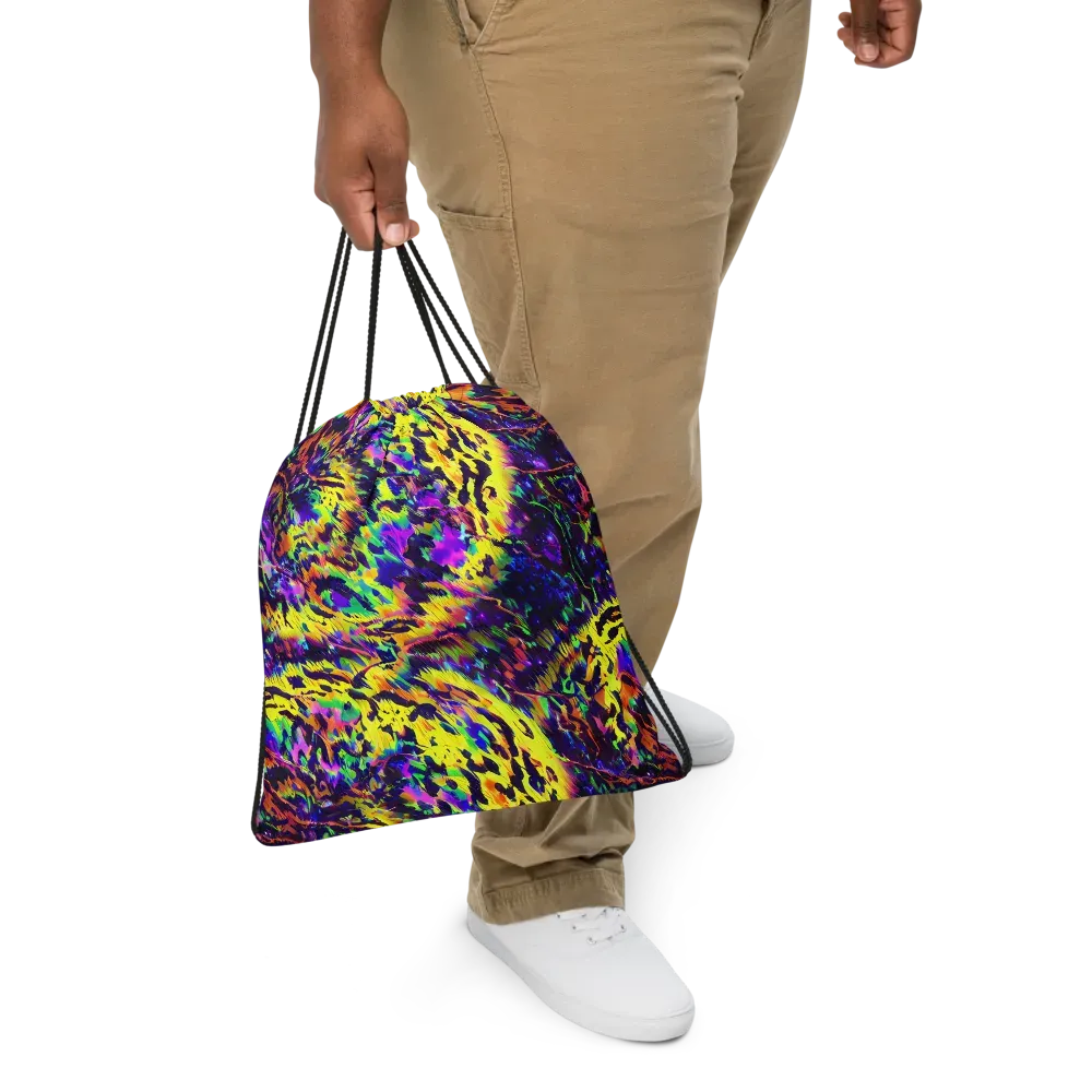 Colorstorm Noir on Drawstring Bag — Front