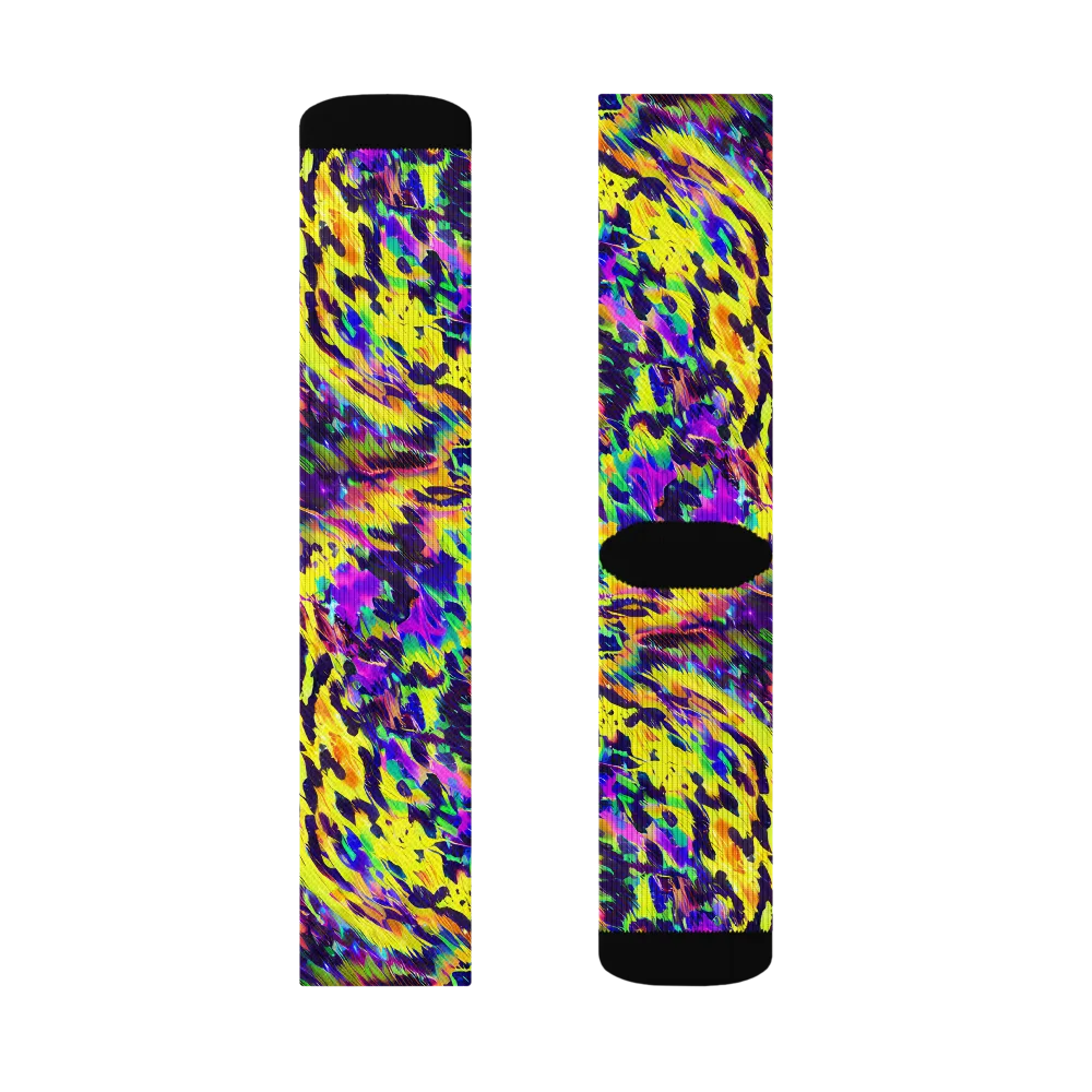 Colorstorm Noir on Socks — Right Sock