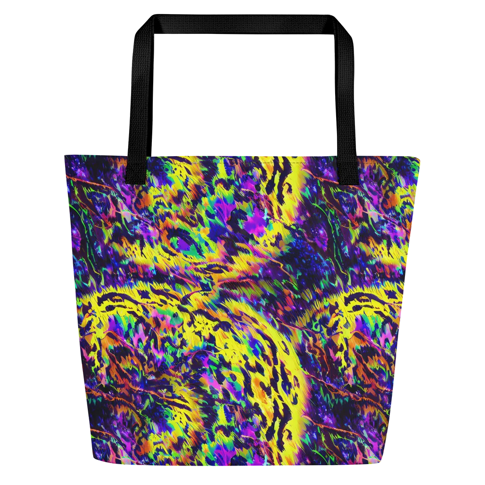 Colorstorm Noir on Large Tote Bag W/ Pocket — Front