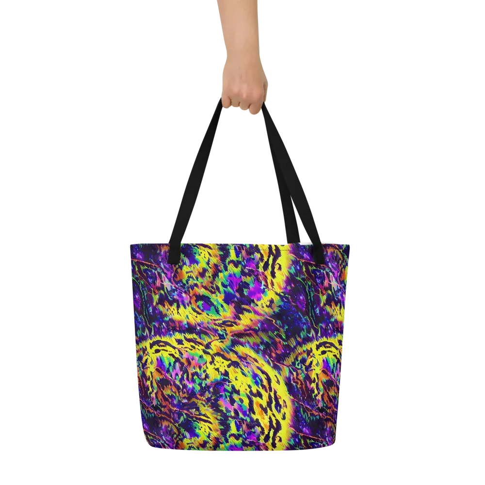 Colorstorm Noir on Large Tote Bag W/ Pocket — Front