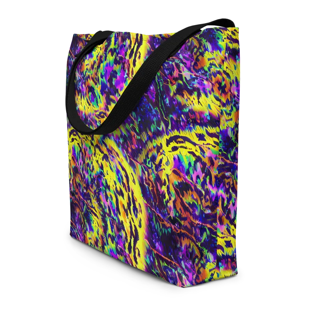 Colorstorm Noir on Large Tote Bag W/ Pocket — Front