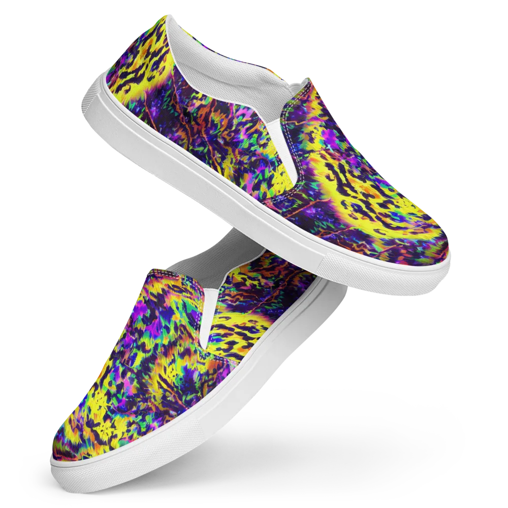 Colorstorm Noir on Women's Slip-On Canvas Shoes — Front