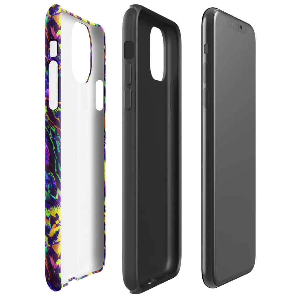 Colorstorm Noir on Tough Case for iPhone® — Right