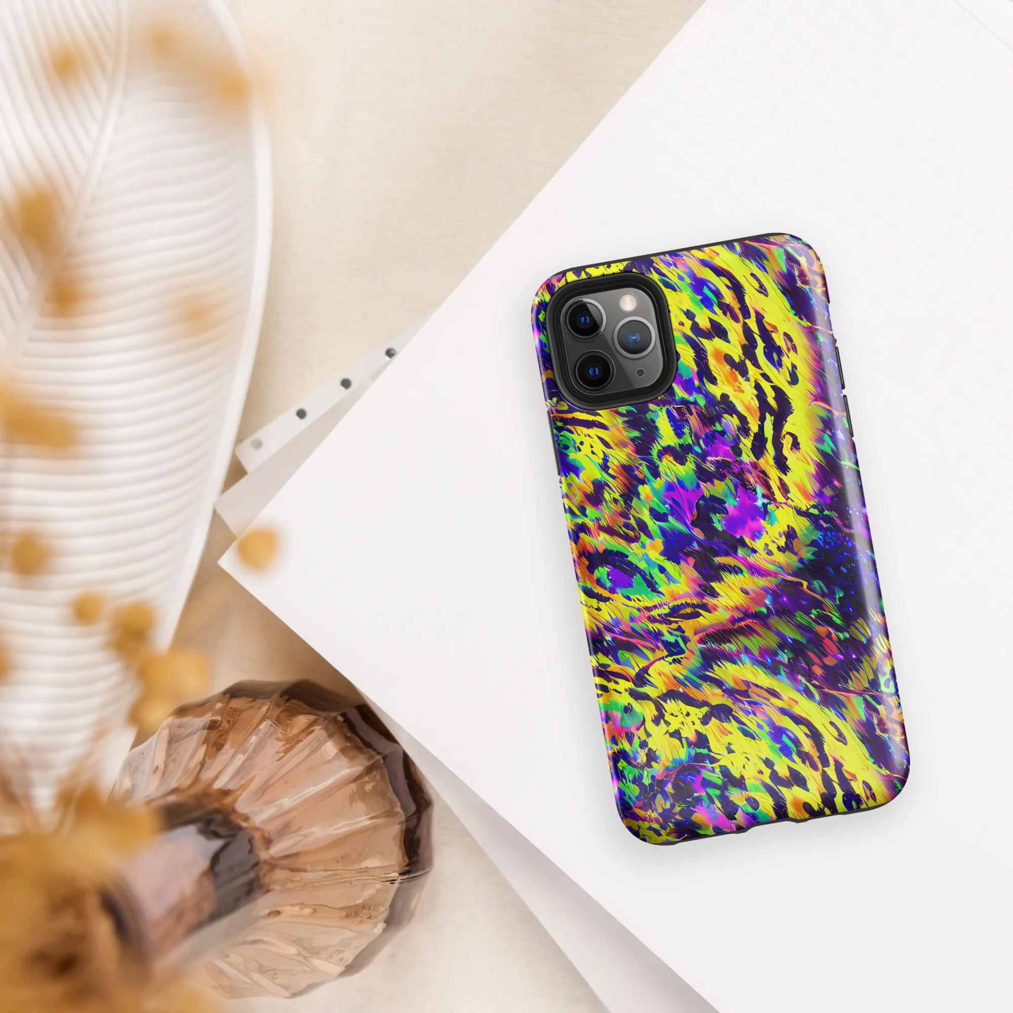 Colorstorm Noir on Tough Case for iPhone® — Front