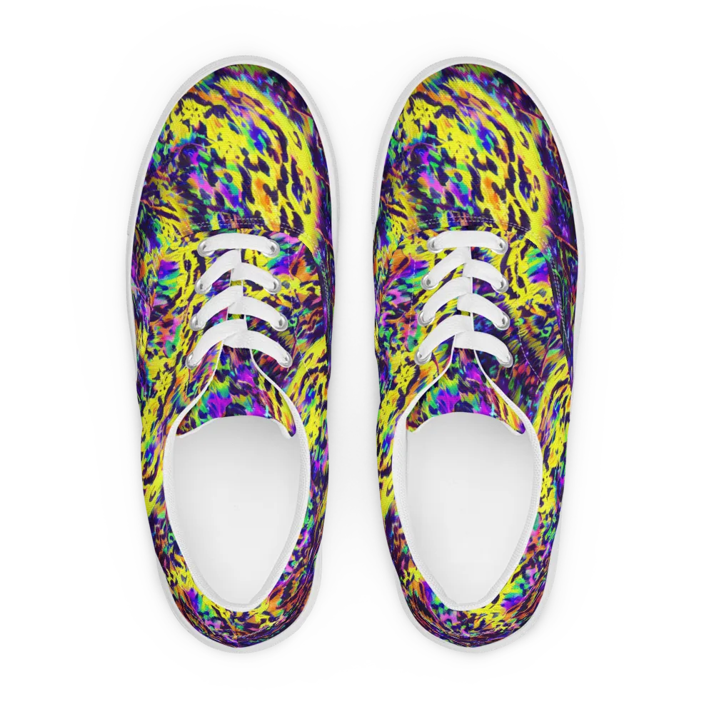 Colorstorm Noir on Men's Lace-Up Canvas Shoes — Front