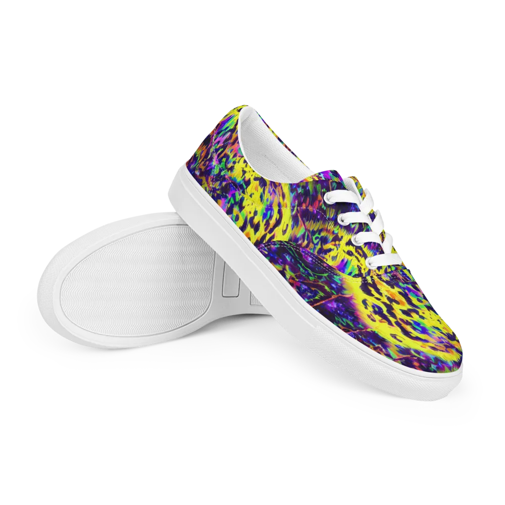 Colorstorm Noir on Men's Lace-Up Canvas Shoes — Right Front