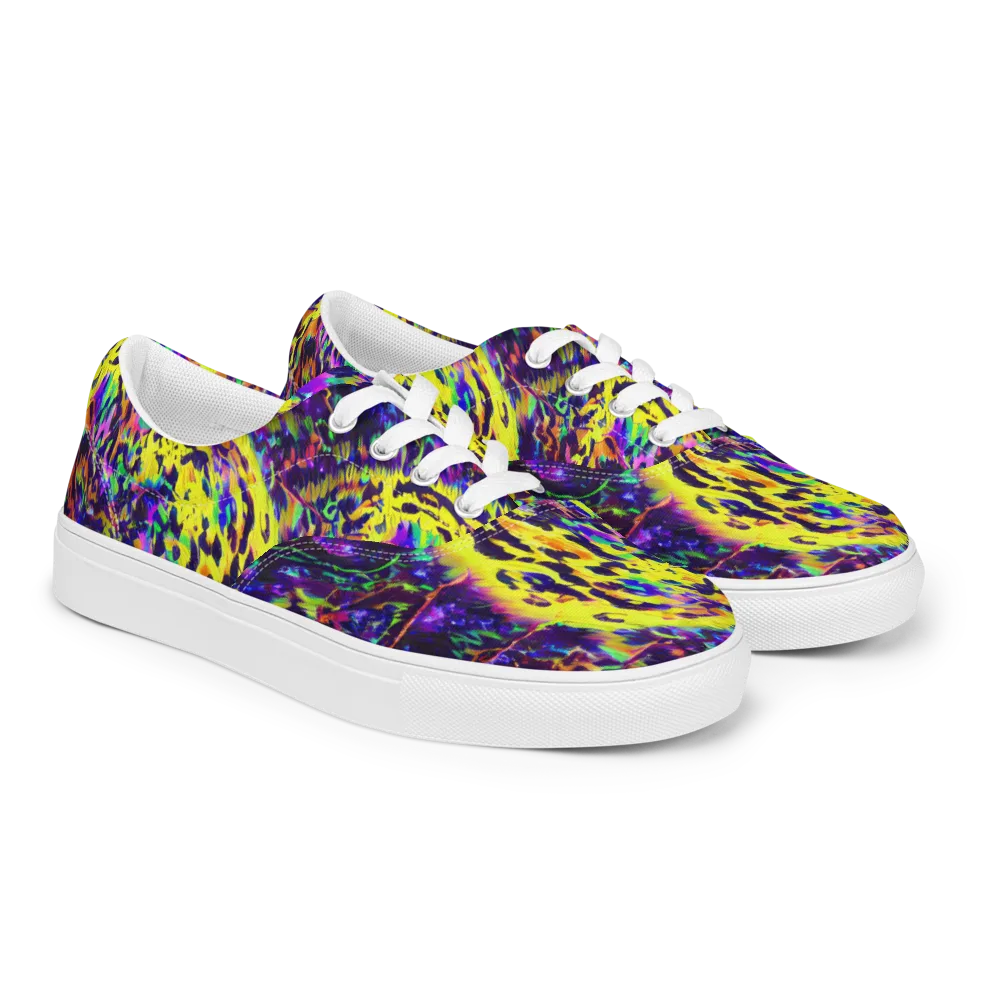 Colorstorm Noir on Men's Lace-Up Canvas Shoes — Right Front