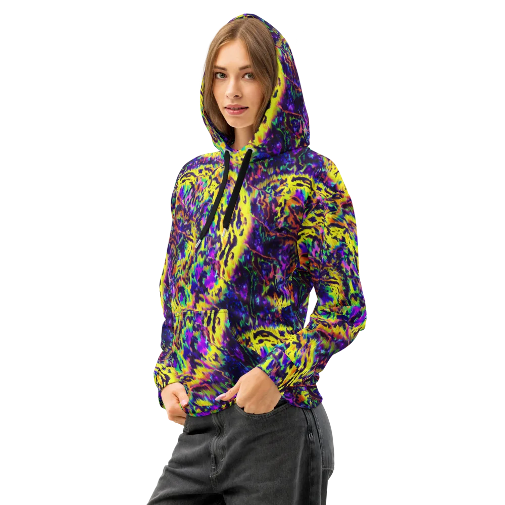 Colorstorm Noir on Cotton Hoodie — Left Front