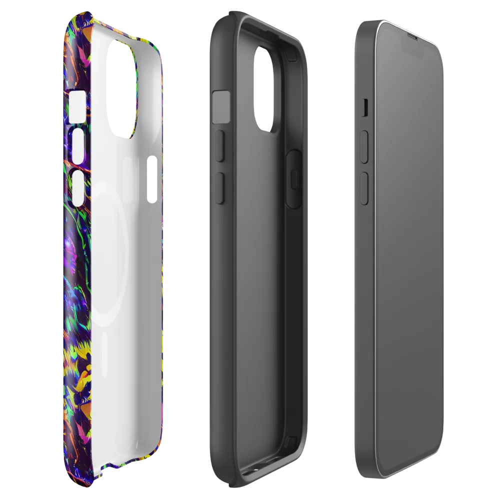 Colorstorm Noir on MagSafe Tough Case for iPhone® — Front