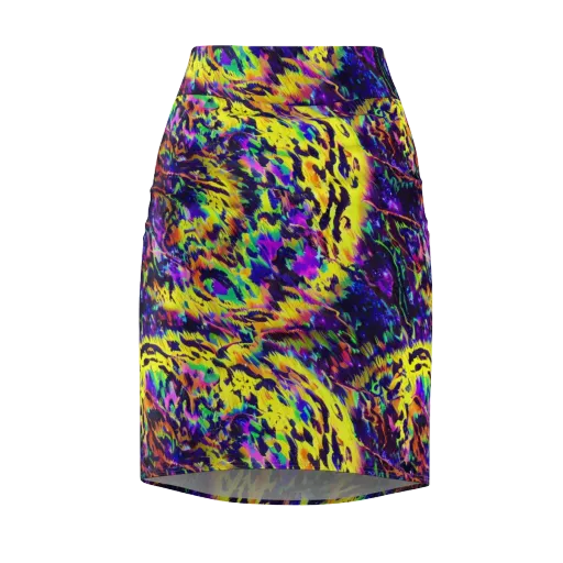 Colorstorm Noir on a Pencil Skirt