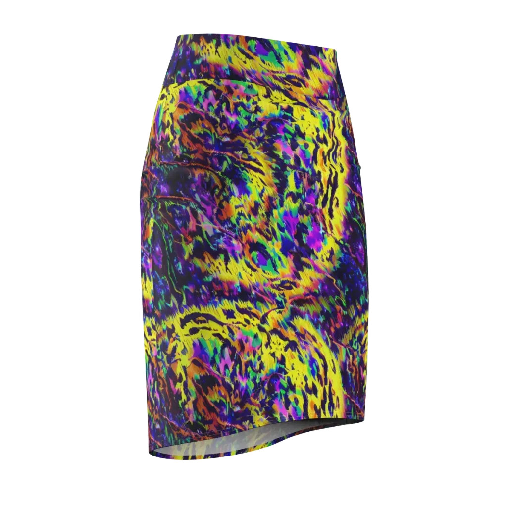 Colorstorm Noir on Pencil Skirt — Front Side