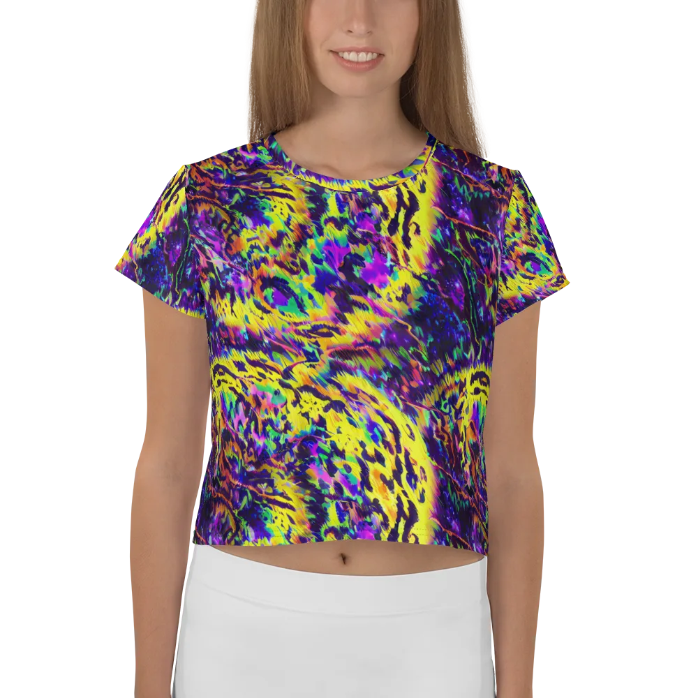 Colorstorm Noir on Crop Tee — Front
