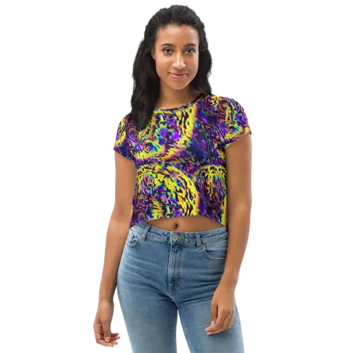Colorstorm Noir on a Crop Tee