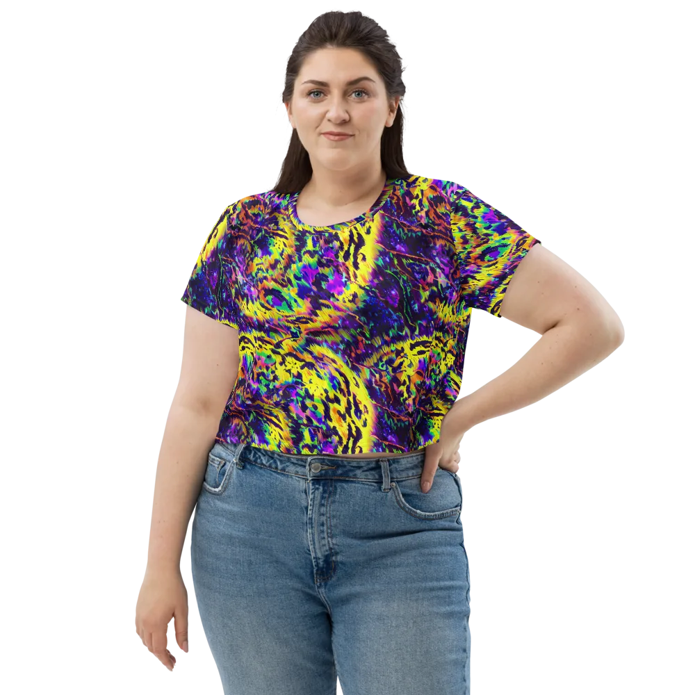 Colorstorm Noir on Crop Tee — Front