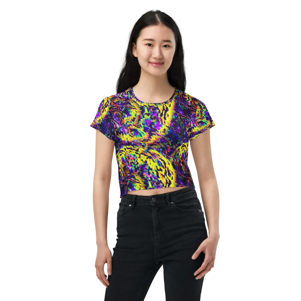 Colorstorm Noir on Crop Tee — Front