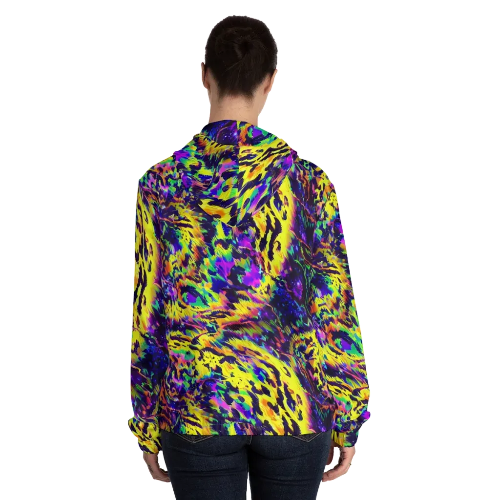 Colorstorm Noir on Women's Full-Zip Hoodie — Back On Person