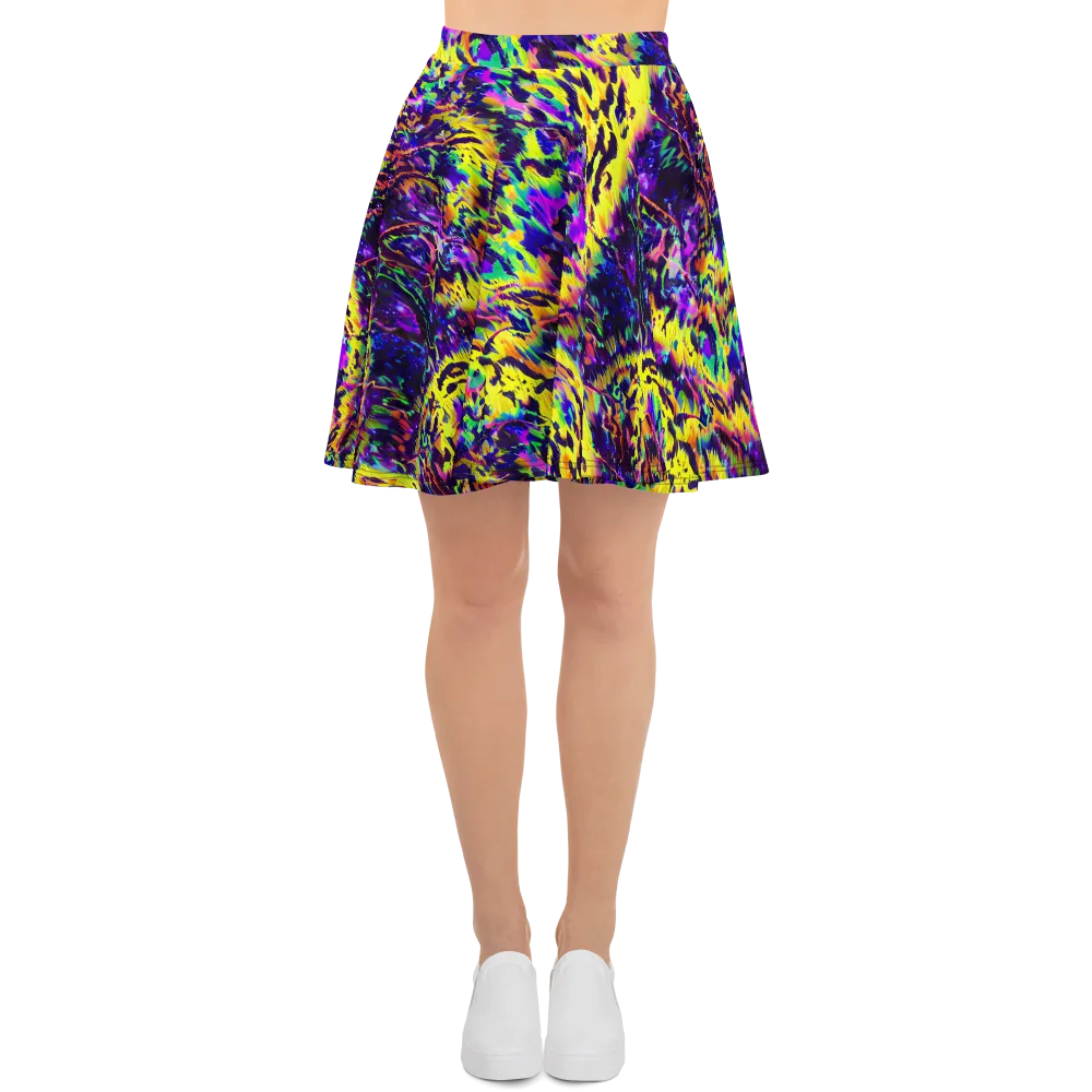 Colorstorm Noir on Skater Skirt — Front
