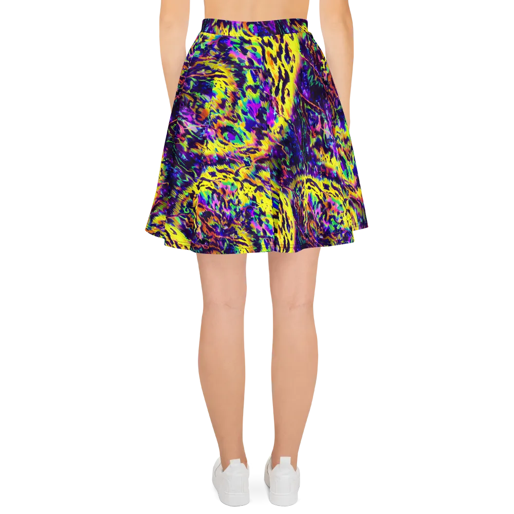 Colorstorm Noir on Skater Skirt — Back
