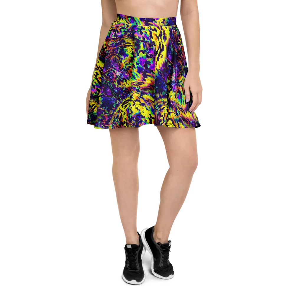 Colorstorm Noir on Skater Skirt — Front