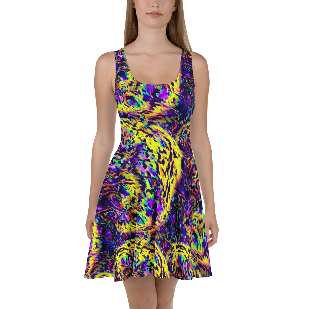 Colorstorm Noir on Skater Dress — Front
